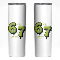 Six Seven Meme Tennis Lover Skinny Tumbler Gen Alpha Slang Gift - Wonder Print Shop