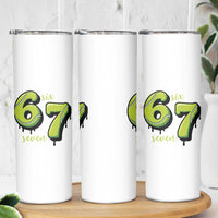 Six Seven Meme Tennis Lover Skinny Tumbler Gen Alpha Slang Gift - Wonder Print Shop