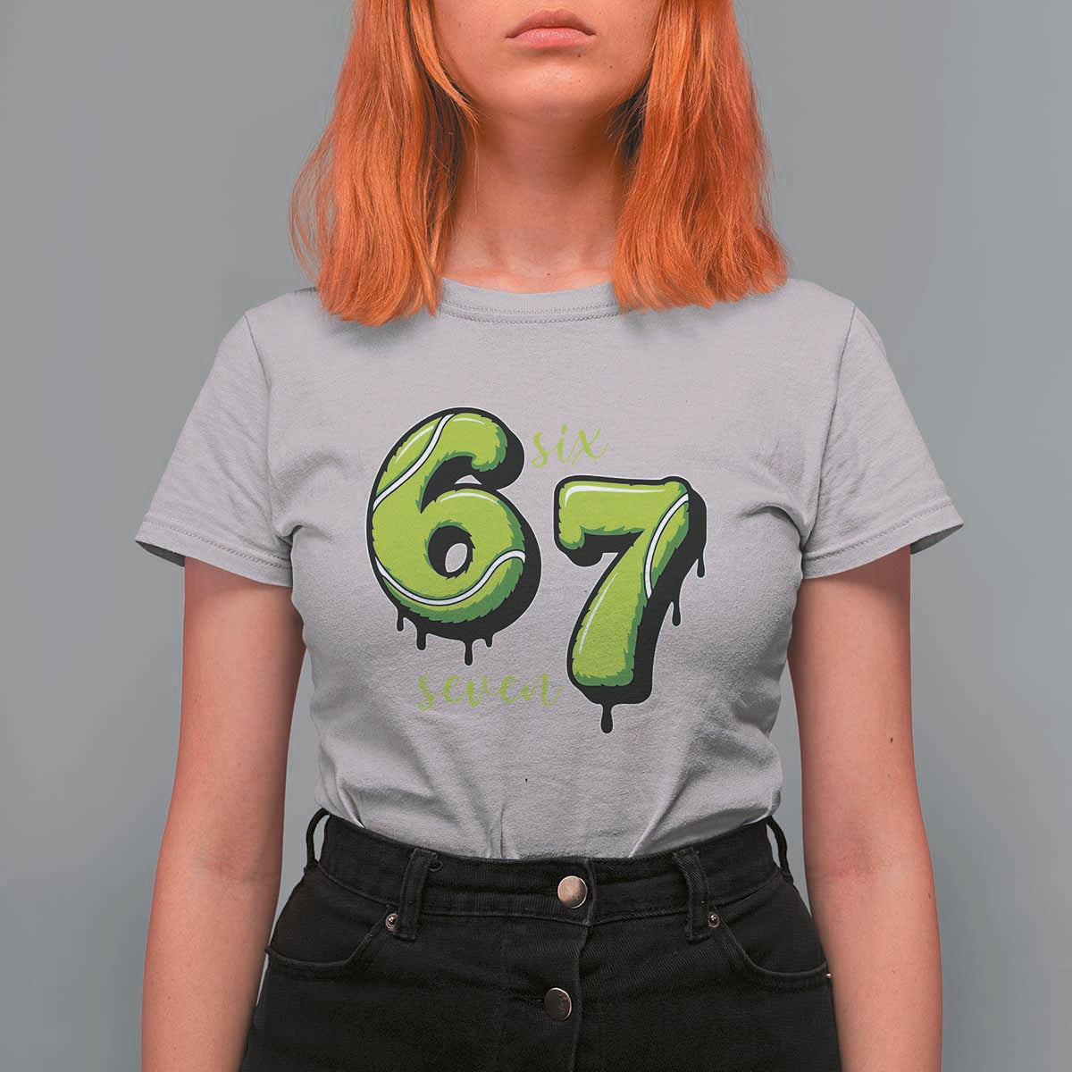 Six Seven Meme Tennis Lover T Shirt For Women Gen Alpha Slang Gift - Wonder Print Shop