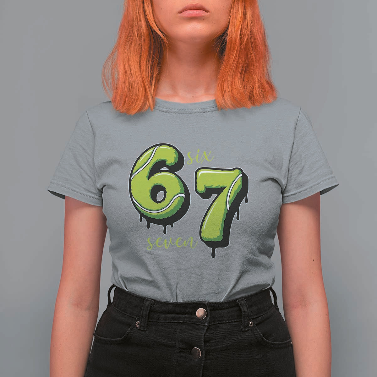 Six Seven Meme Tennis Lover T Shirt For Women Gen Alpha Slang Gift - Wonder Print Shop