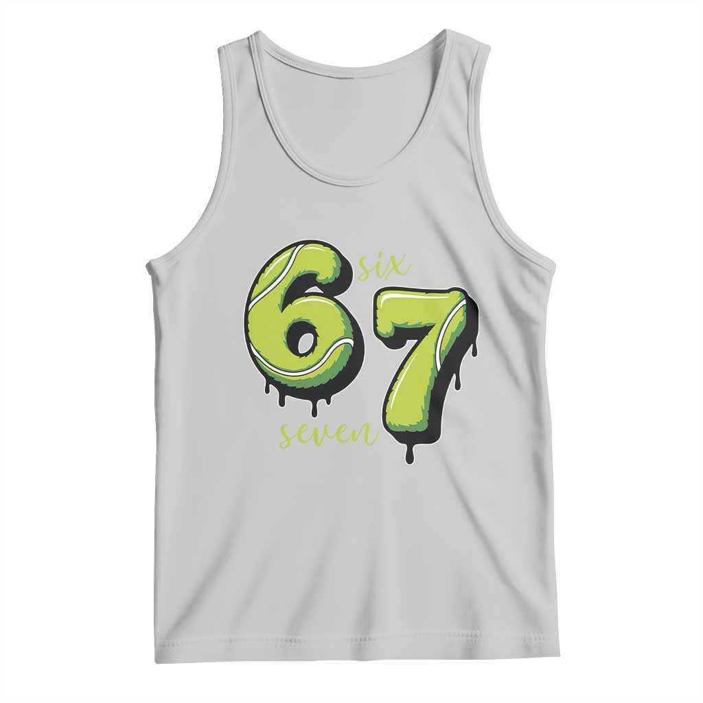 Six Seven Meme Tennis Lover Tank Top Gen Alpha Slang Gift - Wonder Print Shop