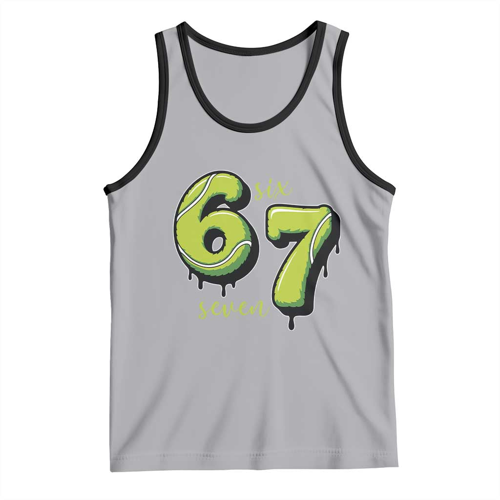 Six Seven Meme Tennis Lover Tank Top Gen Alpha Slang Gift - Wonder Print Shop