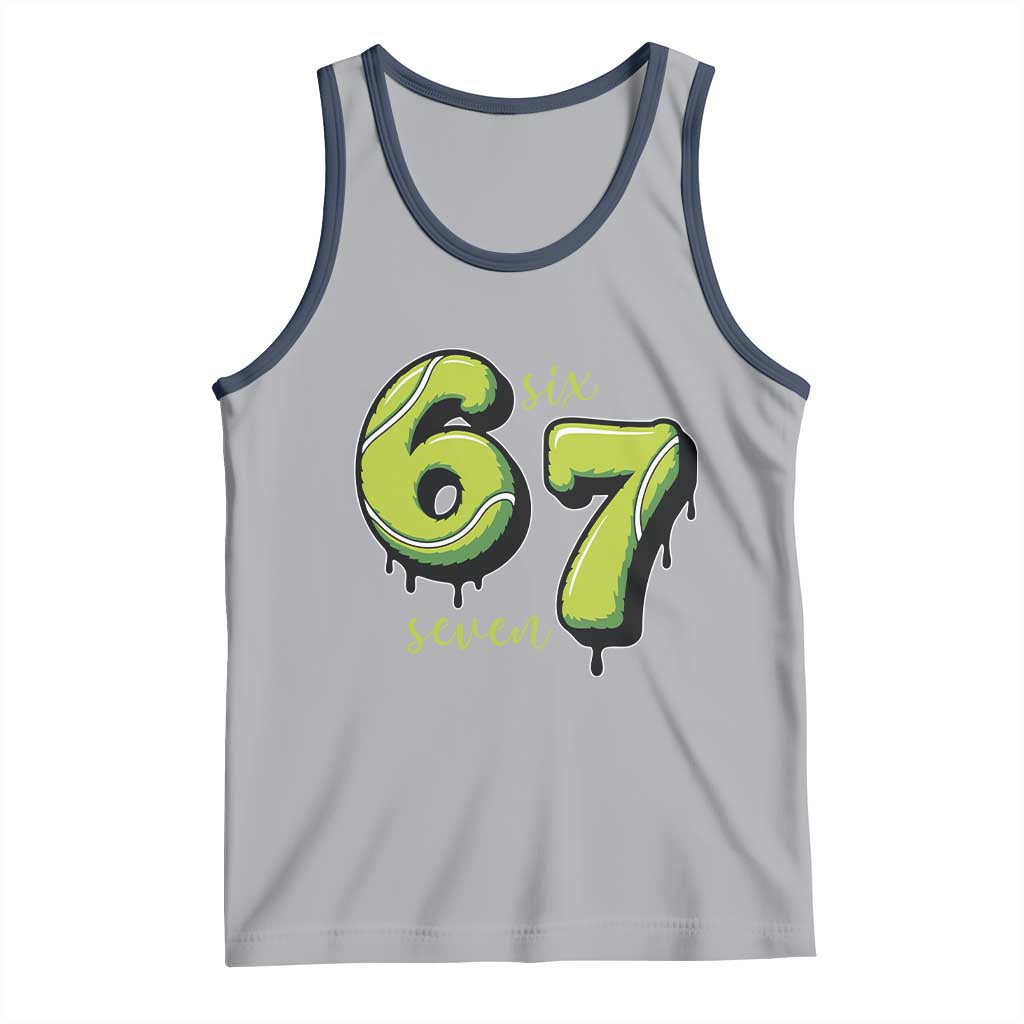 Six Seven Meme Tennis Lover Tank Top Gen Alpha Slang Gift - Wonder Print Shop