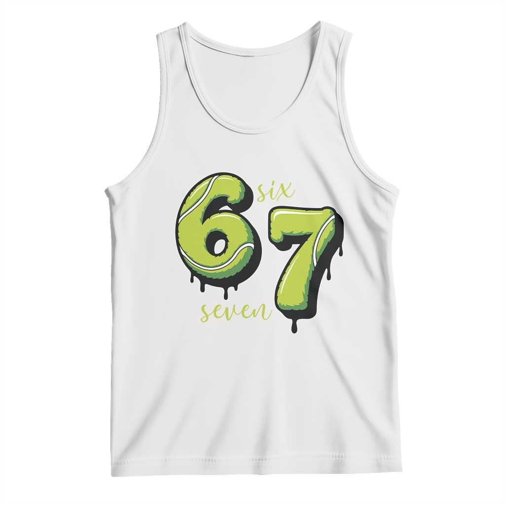 Six Seven Meme Tennis Lover Tank Top Gen Alpha Slang Gift - Wonder Print Shop