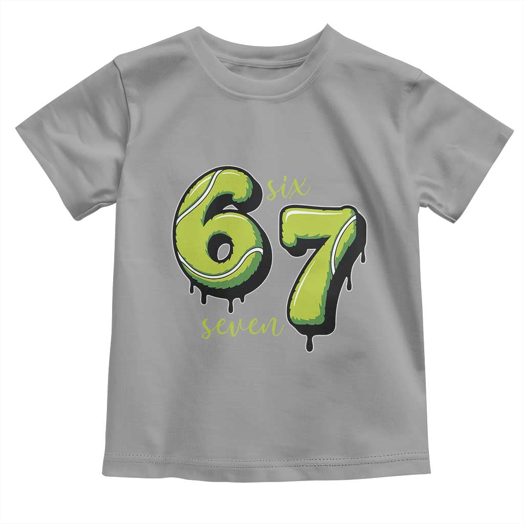 Six Seven Meme Tennis Lover Toddler T Shirt Gen Alpha Slang Gift - Wonder Print Shop