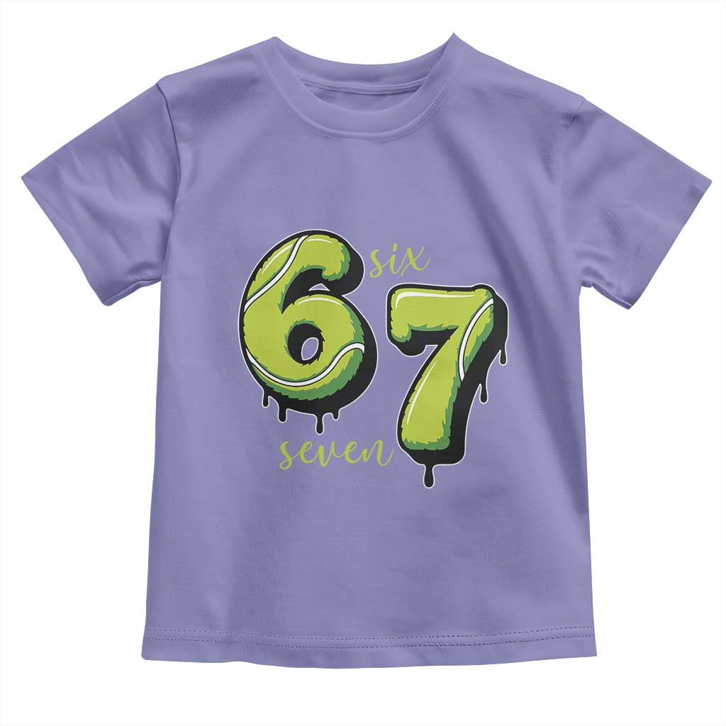 Six Seven Meme Tennis Lover Toddler T Shirt Gen Alpha Slang Gift - Wonder Print Shop