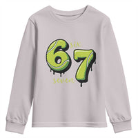 Six Seven Meme Tennis Lover Youth Sweatshirt Gen Alpha Slang Gift - Wonder Print Shop