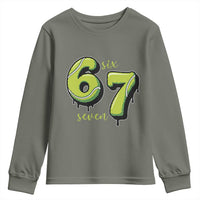 Six Seven Meme Tennis Lover Youth Sweatshirt Gen Alpha Slang Gift - Wonder Print Shop