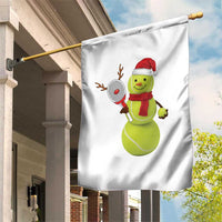 Funny Christmas Tennis Snowman Garden Flag Tennis Lover Gift - Wonder Print Shop