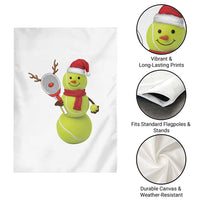 Funny Christmas Tennis Snowman Garden Flag Tennis Lover Gift - Wonder Print Shop