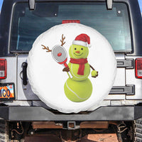 Funny Christmas Tennis Snowman Spare Tire Cover Tennis Lover Gift - Wonder Print Shop