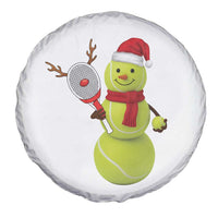 Funny Christmas Tennis Snowman Spare Tire Cover Tennis Lover Gift - Wonder Print Shop