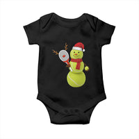 Funny Christmas Tennis Snowman Baby Onesie Tennis Lover Gift - Wonder Print Shop