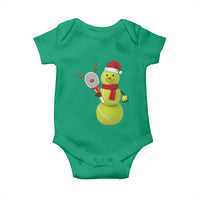 Funny Christmas Tennis Snowman Baby Onesie Tennis Lover Gift - Wonder Print Shop
