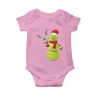 Funny Christmas Tennis Snowman Baby Onesie Tennis Lover Gift - Wonder Print Shop