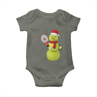 Funny Christmas Tennis Snowman Baby Onesie Tennis Lover Gift - Wonder Print Shop