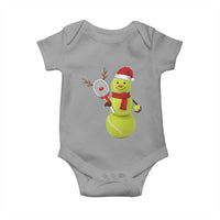 Funny Christmas Tennis Snowman Baby Onesie Tennis Lover Gift - Wonder Print Shop