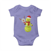 Funny Christmas Tennis Snowman Baby Onesie Tennis Lover Gift - Wonder Print Shop
