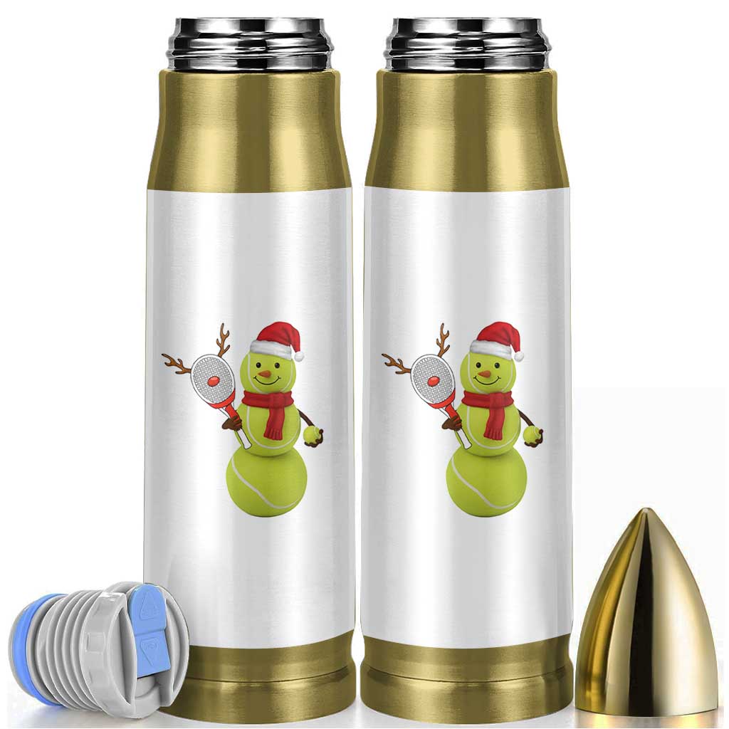 Funny Christmas Tennis Snowman Bullet Tumbler Tennis Lover Gift - Wonder Print Shop