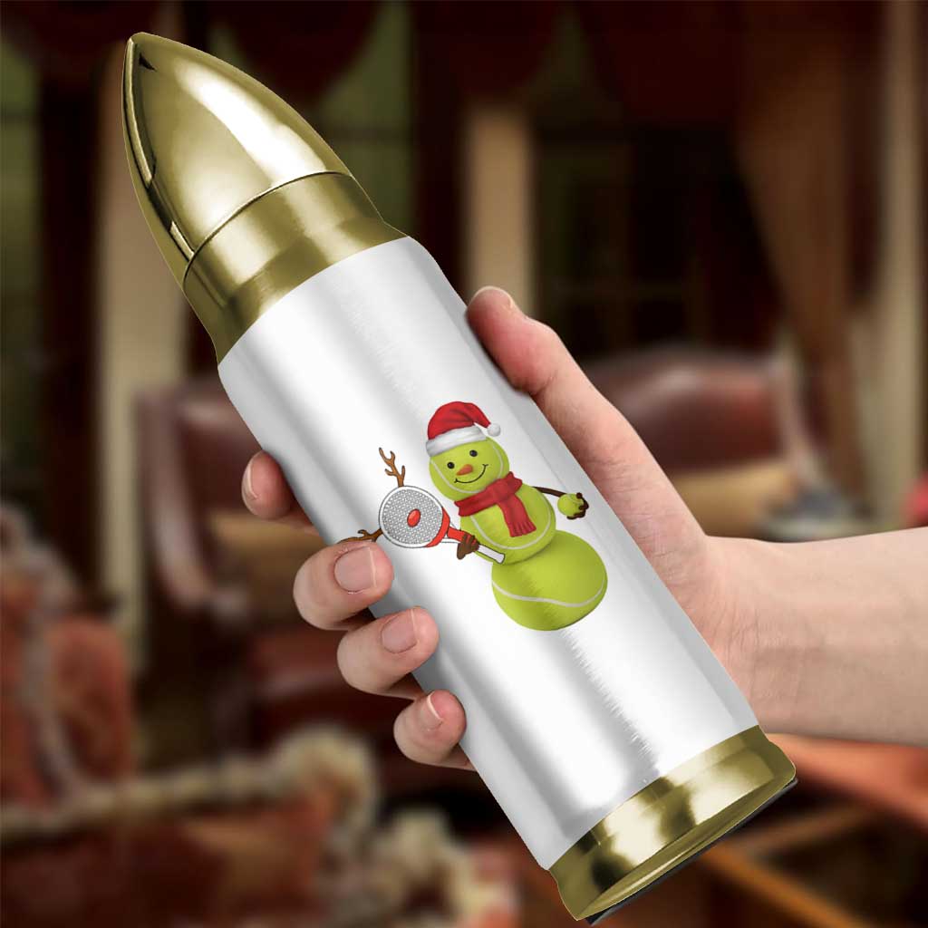 Funny Christmas Tennis Snowman Bullet Tumbler Tennis Lover Gift - Wonder Print Shop