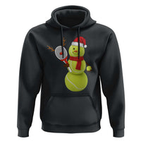 Funny Christmas Tennis Snowman Hoodie Tennis Lover Gift - Wonder Print Shop