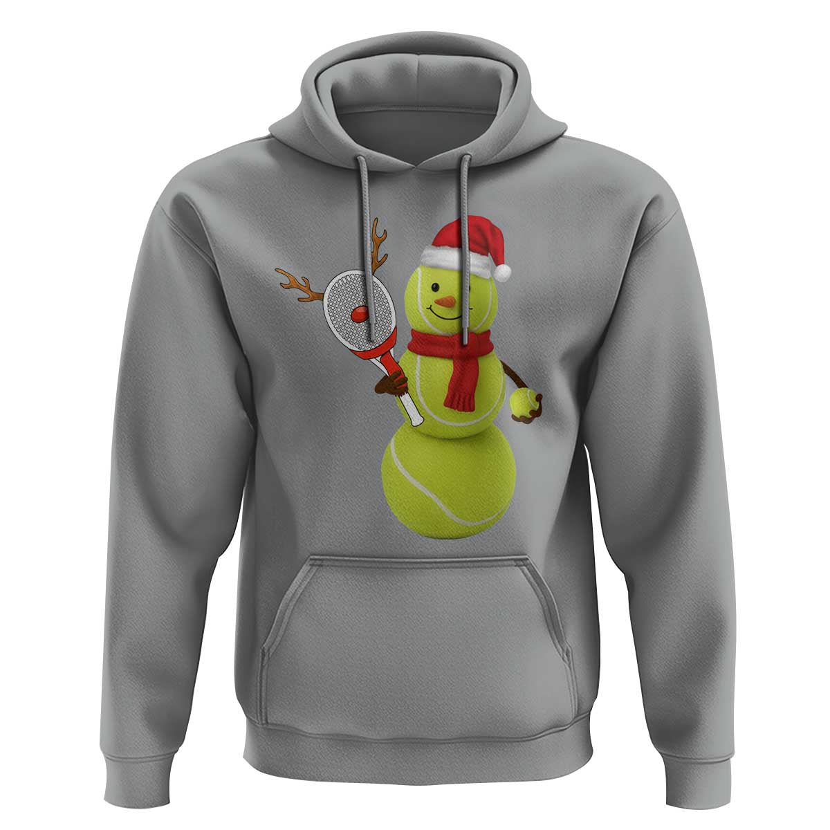 Funny Christmas Tennis Snowman Hoodie Tennis Lover Gift - Wonder Print Shop