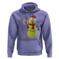 Funny Christmas Tennis Snowman Hoodie Tennis Lover Gift - Wonder Print Shop