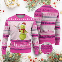 Funny Christmas Tennis Snowman Ugly Christmas Sweater Tennis Lover Gift - Wonder Print Shop