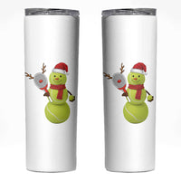Funny Christmas Tennis Snowman Skinny Tumbler Tennis Lover Gift - Wonder Print Shop