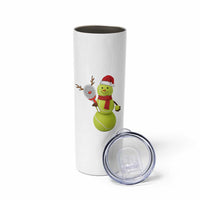 Funny Christmas Tennis Snowman Skinny Tumbler Tennis Lover Gift - Wonder Print Shop