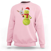 Funny Christmas Tennis Snowman Sweatshirt Tennis Lover Gift - Wonder Print Shop