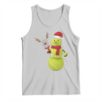 Funny Christmas Tennis Snowman Tank Top Tennis Lover Gift - Wonder Print Shop