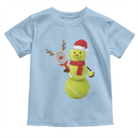 Funny Christmas Tennis Snowman Toddler T Shirt Tennis Lover Gift - Wonder Print Shop