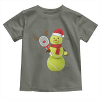 Funny Christmas Tennis Snowman Toddler T Shirt Tennis Lover Gift - Wonder Print Shop