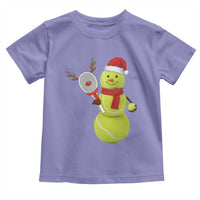 Funny Christmas Tennis Snowman Toddler T Shirt Tennis Lover Gift - Wonder Print Shop