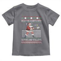 Deck The Courts With Serves And Volleys Toddler T Shirt Funny Tennis Ugly Christmas - Wonder Print Shop