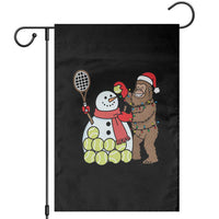 Funny Squatch Christmas Tennis Gift Garden Flag Bigfoot Player Enthusiast - Wonder Print Shop