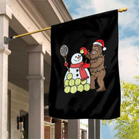Funny Squatch Christmas Tennis Gift Garden Flag Bigfoot Player Enthusiast - Wonder Print Shop