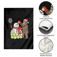 Funny Squatch Christmas Tennis Gift Garden Flag Bigfoot Player Enthusiast - Wonder Print Shop