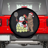Funny Squatch Christmas Tennis Gift Spare Tire Cover Bigfoot Player Enthusiast - Wonder Print Shop