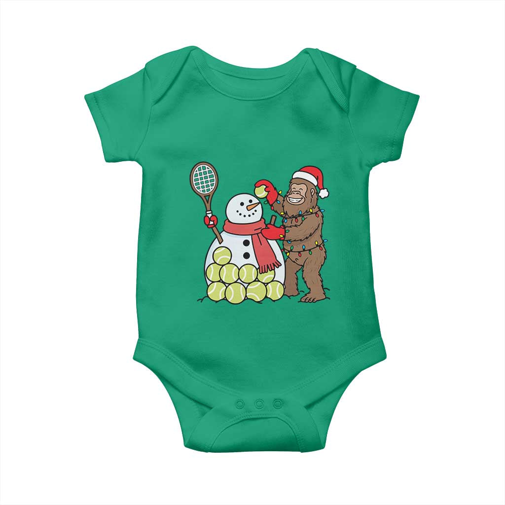 Funny Squatch Christmas Tennis Gift Baby Onesie Bigfoot Player Enthusiast - Wonder Print Shop