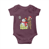 Funny Squatch Christmas Tennis Gift Baby Onesie Bigfoot Player Enthusiast - Wonder Print Shop