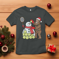Funny Squatch Christmas Tennis Gift T Shirt Bigfoot Player Enthusiast - Wonder Print Shop