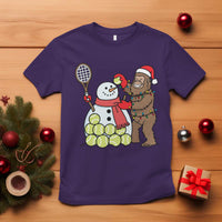 Funny Squatch Christmas Tennis Gift T Shirt Bigfoot Player Enthusiast - Wonder Print Shop