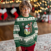 Funny Squatch Christmas Tennis Gift Ugly Christmas Sweater Bigfoot Player Enthusiast - Wonder Print Shop
