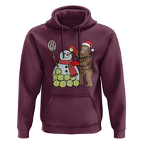 Funny Squatch Christmas Tennis Gift Hoodie Bigfoot Player Enthusiast - Wonder Print Shop