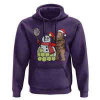 Funny Squatch Christmas Tennis Gift Hoodie Bigfoot Player Enthusiast - Wonder Print Shop