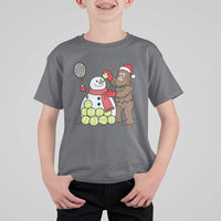 Funny Squatch Christmas Tennis Gift T Shirt For Kid Bigfoot Player Enthusiast - Wonder Print Shop