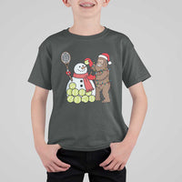 Funny Squatch Christmas Tennis Gift T Shirt For Kid Bigfoot Player Enthusiast - Wonder Print Shop