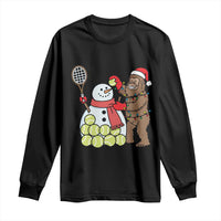 Funny Squatch Christmas Tennis Gift Long Sleeve Shirt Bigfoot Player Enthusiast - Wonder Print Shop